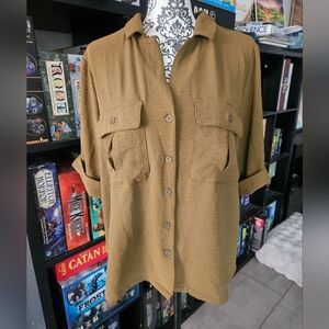 Worthington Olive Button Down Shirt